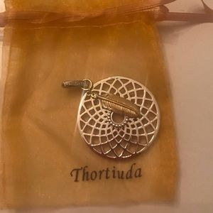 Dream Catcher . Rh- plated silver/ gold $149